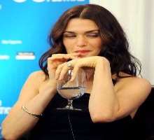 Rachel Weisz consuming alcohol